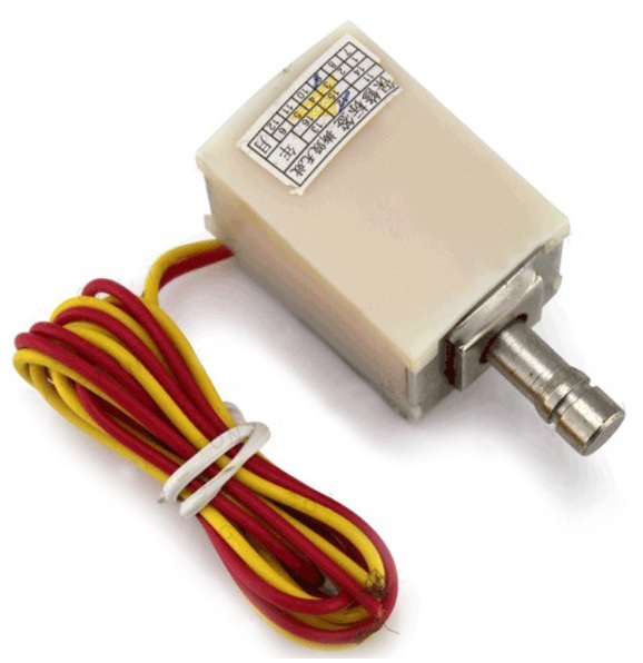 Elektromagnetický čepový zámek pro kabinu výtahu, skříněk úschovny